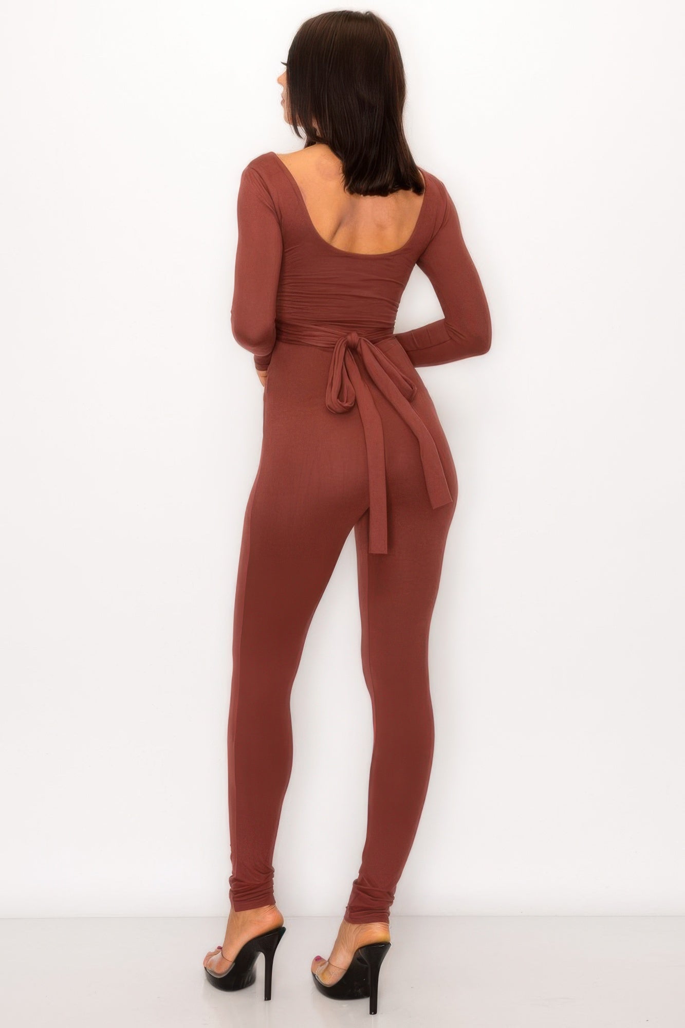 Tie Back Cutout Jumpsuit